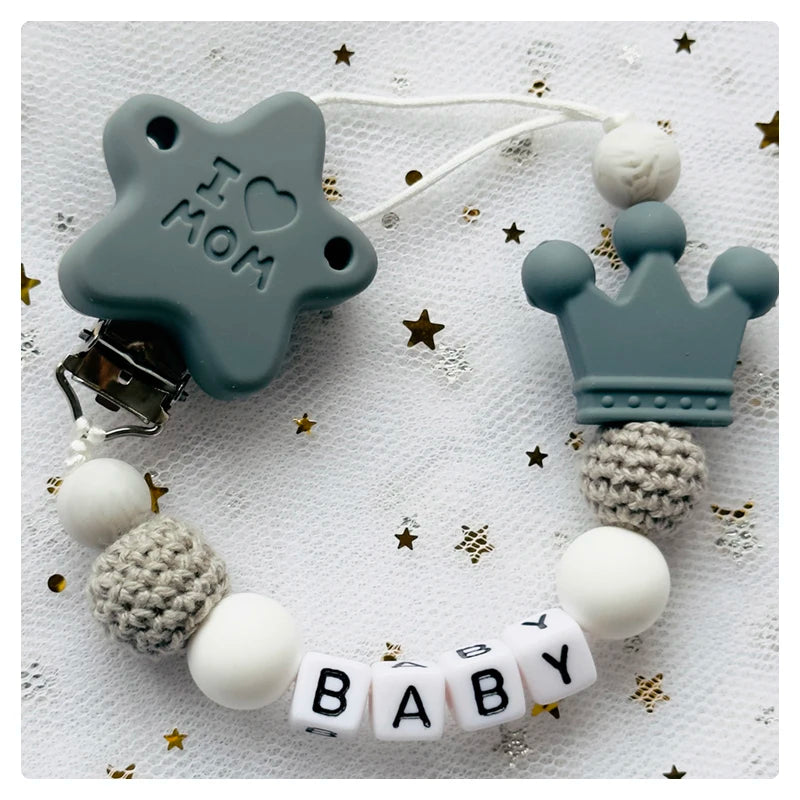 CS™ Custom Personalized Name Pacifier Clip